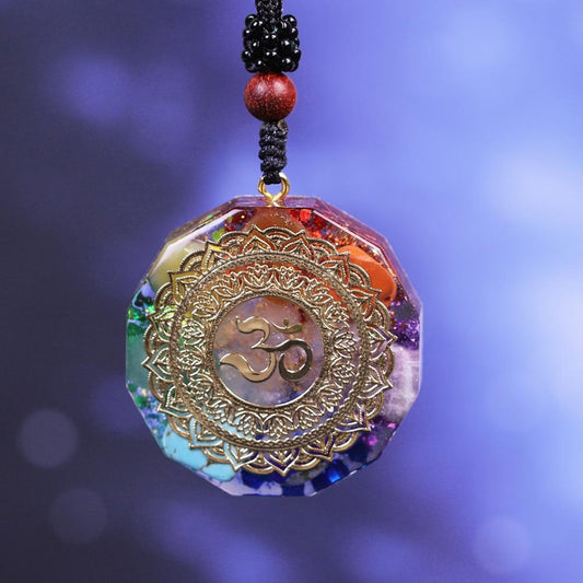 Colar Orgonite dos 7 Chakras - Amuleto Energético