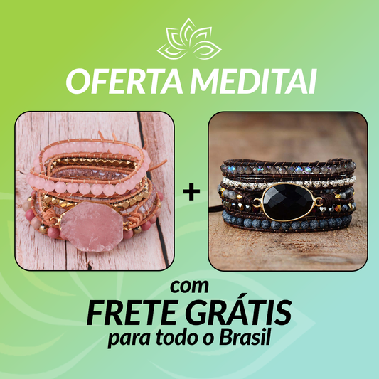 Kit Promocional 2 Pulseiras - Frete Grátis