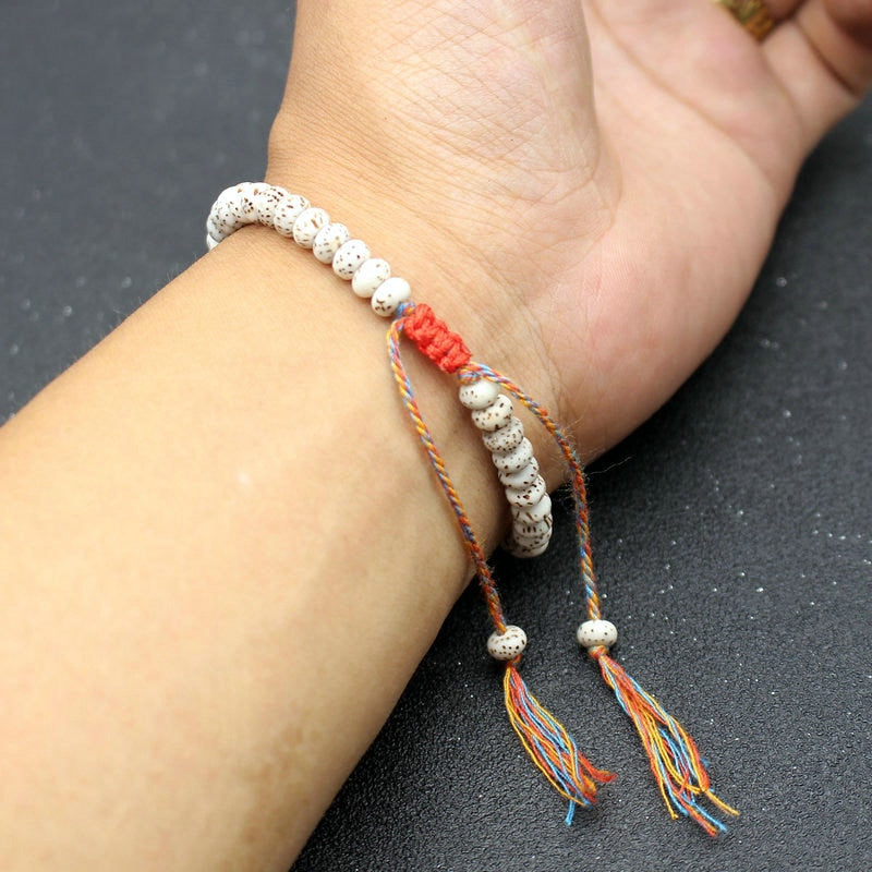 Pulseira Budista Amuleto Sementes Bodhi